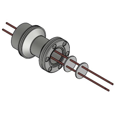 2000V真空貫穿CF電極法蘭