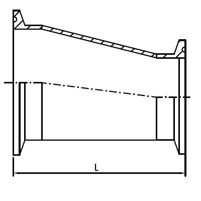 Eccentric Reducer clamp Ended